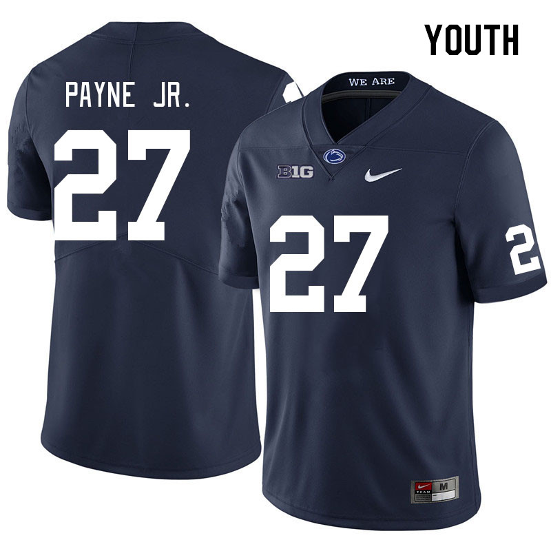 Youth #27 Lamont Payne Jr. Penn State Nittany Lions College Football Jerseys Stitched Sale-Navy - Click Image to Close